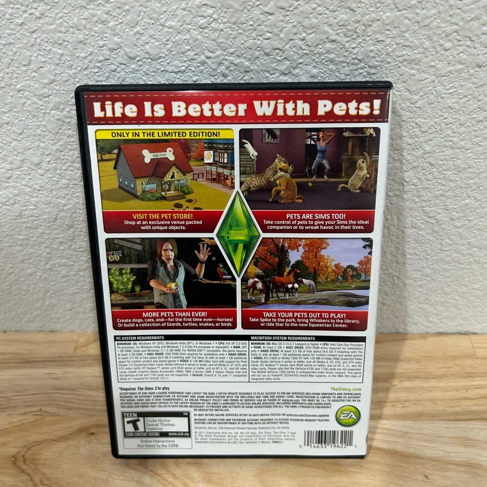 Sims 3: Pets (Windows/Mac: Mac and Windows, 2011)